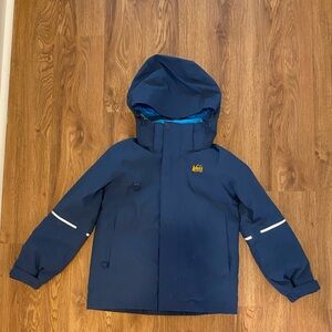 REI Co-Op Boys Blue Ski Jacket with Hood